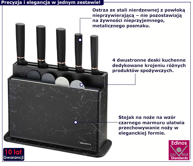 Zestaw noży w stojaku Ibero 6X