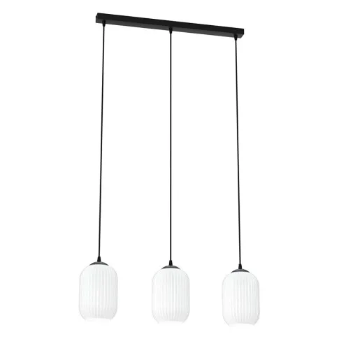 Potrójna lampa wisząca z mlecznymi kloszami D162-Cevisa