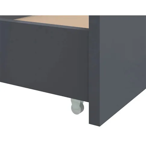 Szczegółowe zdjęcie nr 9 produktu Szare pojedyncze łóżko z szufladami sosnowe 90x200 - Kamos