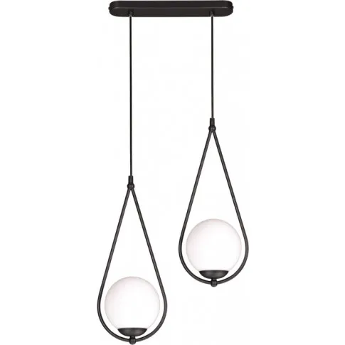 Zdjęcie produktu Czarna podwójna lampa wisząca nad stół - S053-Maestor.