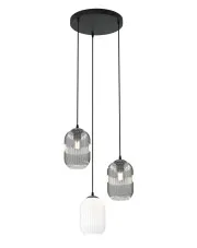  Nowoczesna lampa wisząca ze szklanymi kloszami - D163-Cavisa w sklepie Edinos.pl