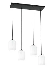 Nowoczesna lampa z czterema szklanymi kloszami - D164-Cavisa w sklepie Edinos.pl