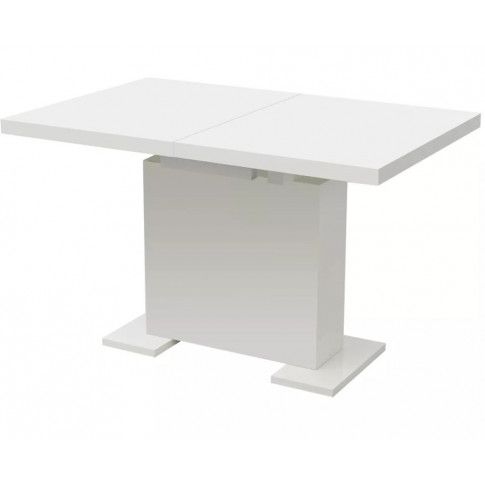 Rozkładany, biały stół z płyty MDF Kangos