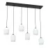 Nowoczesna lampa wisząca z 6 mlecznymi kloszami - D166-Cavisa