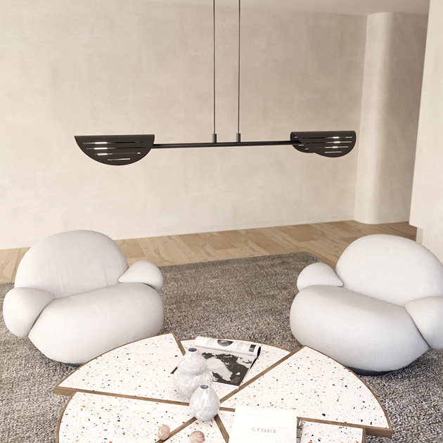 Wizualizacja wnętrza z lampą D167-Cavisa