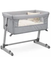 Jasnoszara dostawka niemowlęca z regulowaną wysokością - Darli w sklepie Edinos.pl