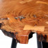 Fragment blatu stolika Matel 2X utrzymany w brązowym kolorze