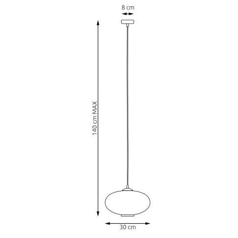 Wymiary lampy wiszącej D172-Erox