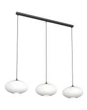 Nowoczesna lampa wisząca z mlecznymi kloszami - D173-Erox w sklepie Edinos.pl