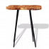 Industrialny stolik Matel 3X z litego drewna bukowego z długimi nogami