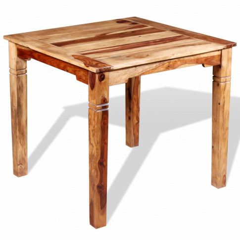 Szczegółowe zdjęcie nr 6 produktu Stół z drewna sheesham Etan 2X – brązowy 