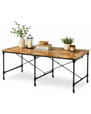 Jasnobrązowy stół z drewna mango - Arbor 3X w sklepie Edinos.pl