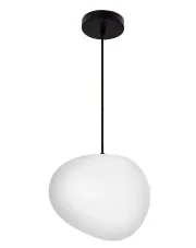 Nowoczesna lampa wisząca z białym kloszem 25 cm - D204-Flavex w sklepie Edinos.pl
