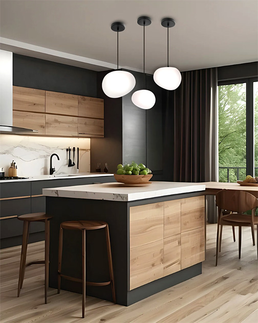 Wizualizacja wnętrza z lampą D204-Bills