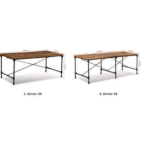 Szczegółowe zdjęcie nr 4 produktu Stół industrialny na kółkach Arbor 2X – wielokolorowy