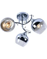 Trzypunktowy żyrandol w stylu glamour - M015 - Omalis w sklepie Edinos.pl