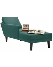 Zielona leżanka do salonu z poduszką - Frik w sklepie Edinos.pl