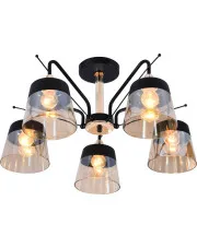 Pięcioramienna lampa sufitowa w stylu glamour - M017 - Etones w sklepie Edinos.pl