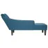 Niebieska leżanka do salonu Tifeso