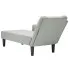 Jasnoszara leżanka z podłokietnikiem Tifeso