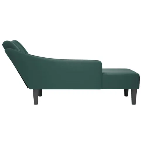 Szezlong aksamitny Tifeso kolor zielony