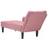 Różowa leżanka z podłokietnikiem Tifeso