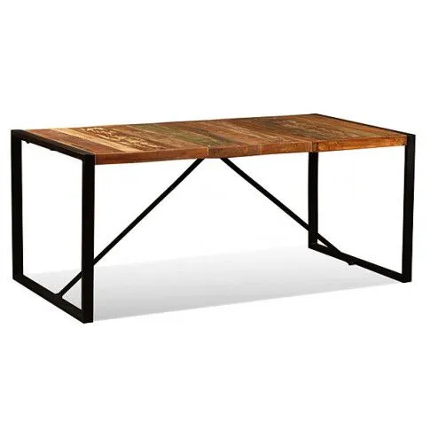 Fotografia Industrialny stół Antors 2R 180 cm - drewno regenerowane z kategorii Kuchnia i jadalnia