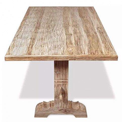 Szczegółowe zdjęcie nr 5 produktu Masywny drewniany stół Darius - teak