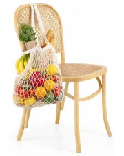 Rattanowe krzesło kuchenne boho - Riwale w sklepie Edinos.pl
