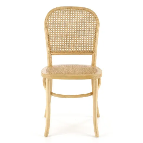 Zdjęcie rattanowe krzesło kuchenne drewniane Riwale | Edinos.pl