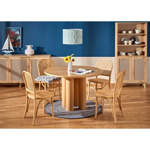 Szczegółowe zdjęcie nr 5 produktu Rattanowe krzesło do jadalni boho - Riwale