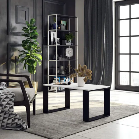 Prezentacja stolika Elefon 3X kolor czarny+biały