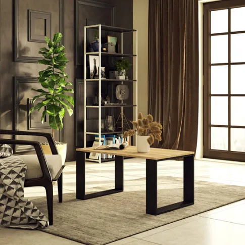 Prezentacja stolika Elefod 3X kolor czarny+dąb sonoma