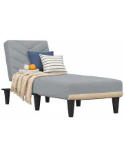 Jasnoszary rozkładany szezlong z funkcją spania - Carlom w sklepie Edinos.pl