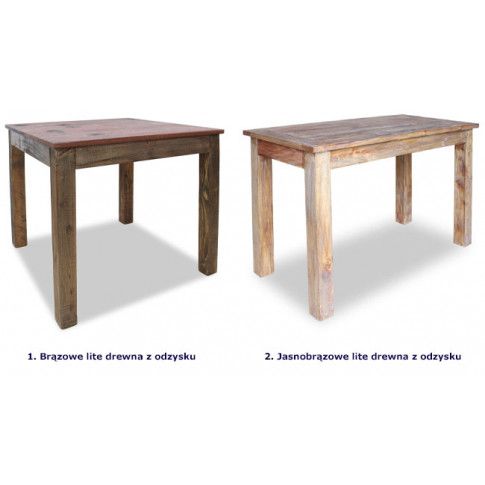 Dwa różne, rodzaje stołu Afilia
