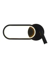 Czarny nowoczesny kinkiet metalowy - D217-Zandax w sklepie Edinos.pl