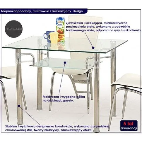 Fotografia Stół szklany Zober z kategorii Stoły