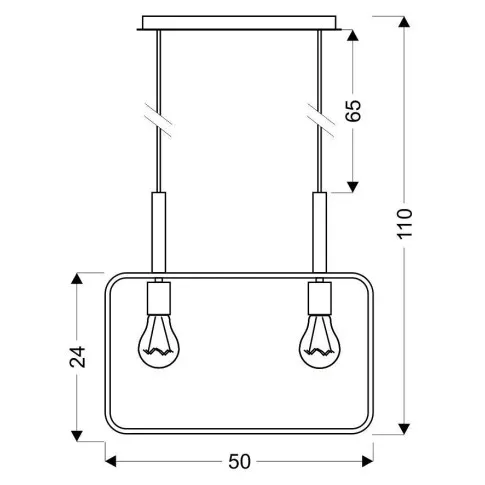 Wymiary lampy wiszącej D223-Fevi