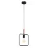 Czarna lampa wisząca w stylu loft D222-Fevi