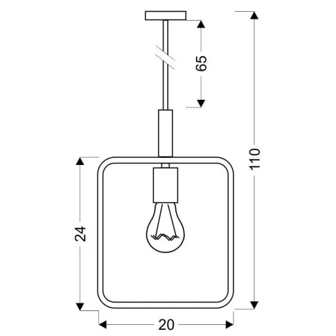  Wymiary lampy D222-Fevi