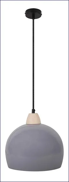 Szara skandynawska lampa wisząca C295-Olvina