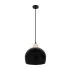 Czarna pojedyncza lampa wisząca D225-Vavo