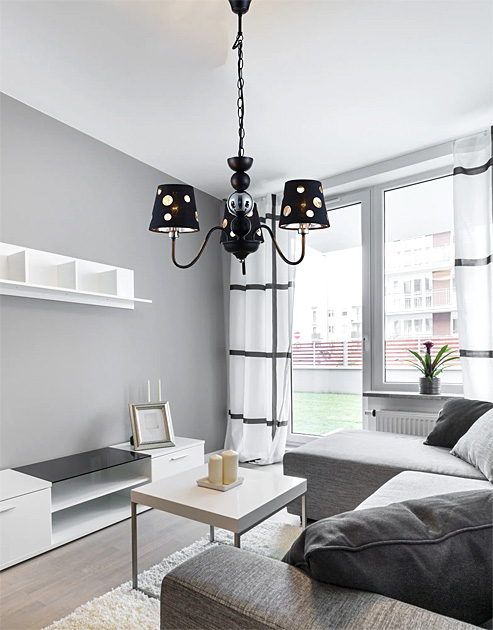 Czarna lampa stołowa D220-Mavrix
