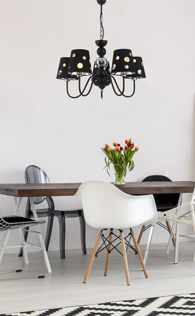 Czarna lampa stołowa D221-Mavrix