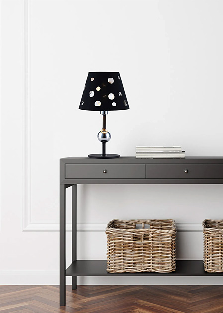 Czarna lampa stołowa D219-Mavrix