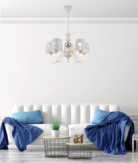 Biała lampa stołowa D221-Mavrix