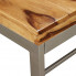 Ostry kant stolika z litego drewna Varel