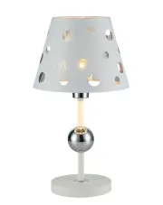 Biała nowoczesna lampa stołowa - D219-Mavitz w sklepie Edinos.pl