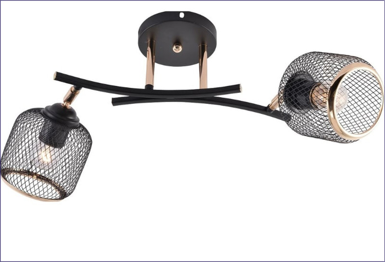 Lampa do salonu z dwoma kloszami  Korpis M025