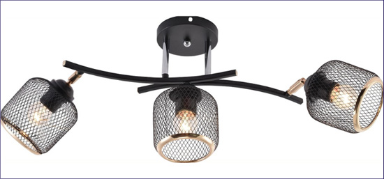Lampa do salonu z trzema kloszami  Danila M026